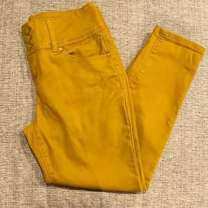 Mustard Color Cropped Jean